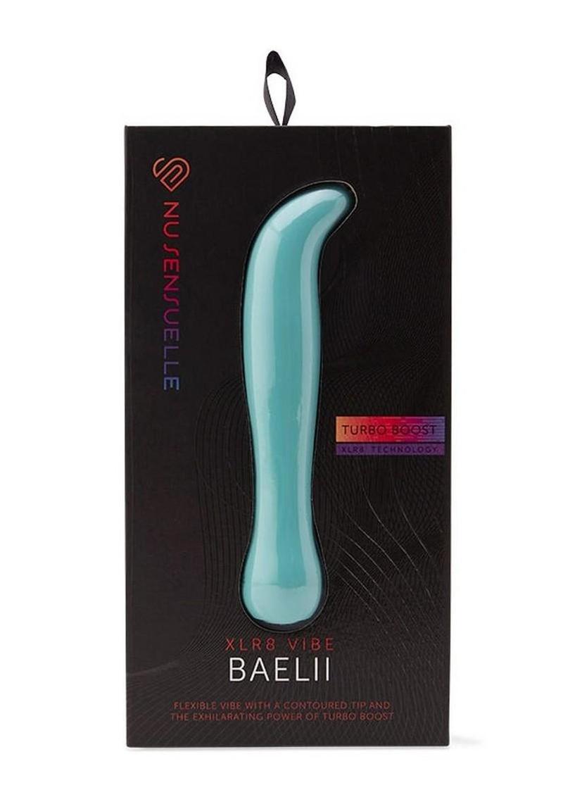 Nu Sensuelle Baelii Xlr8 Rechargeable Silicone G-Spot Vibrator - Blue/Electric Blue