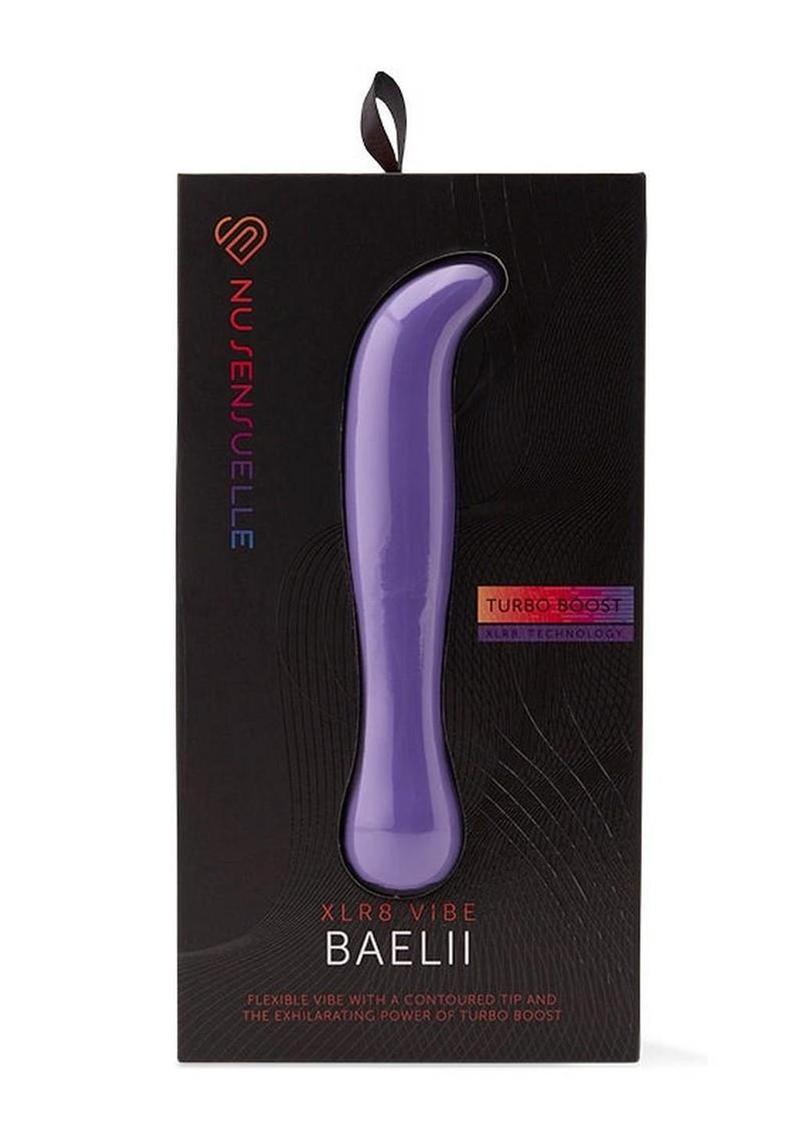 Nu Sensuelle Baelii Xlr8 Rechargeable Silicone G-Spot Vibrator - Purple/Ultra Violet