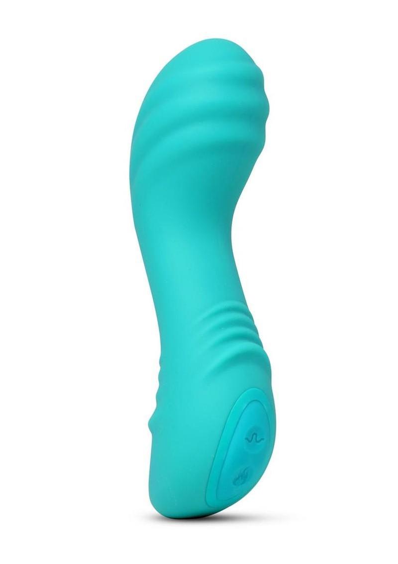 Nu Sensuelle Muse Xlr8 Rechargeable Silicone Bullet with Heat - Blue