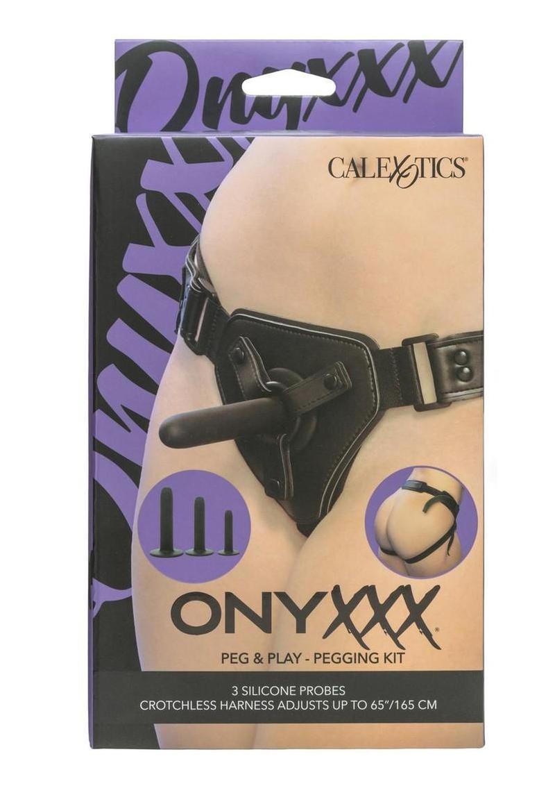 Onyxxx Peg and Play Silicone Pegging Kit - Black - 3 Piece