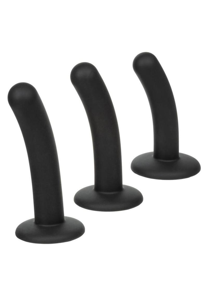 Onyxxx Silicone Curved Probe - Black - 3 Piece/Set