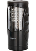 Optimum Power Ultimate Power Stroker Beaded Vibrating Masturbator - Black