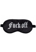 Ouch! Fuck Off Printed Satin Mask - Black