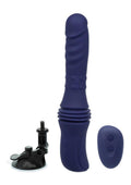 Overdrive Remote Control Rechargeable Silicone Rotating Thrusting Sex Machine - Purple