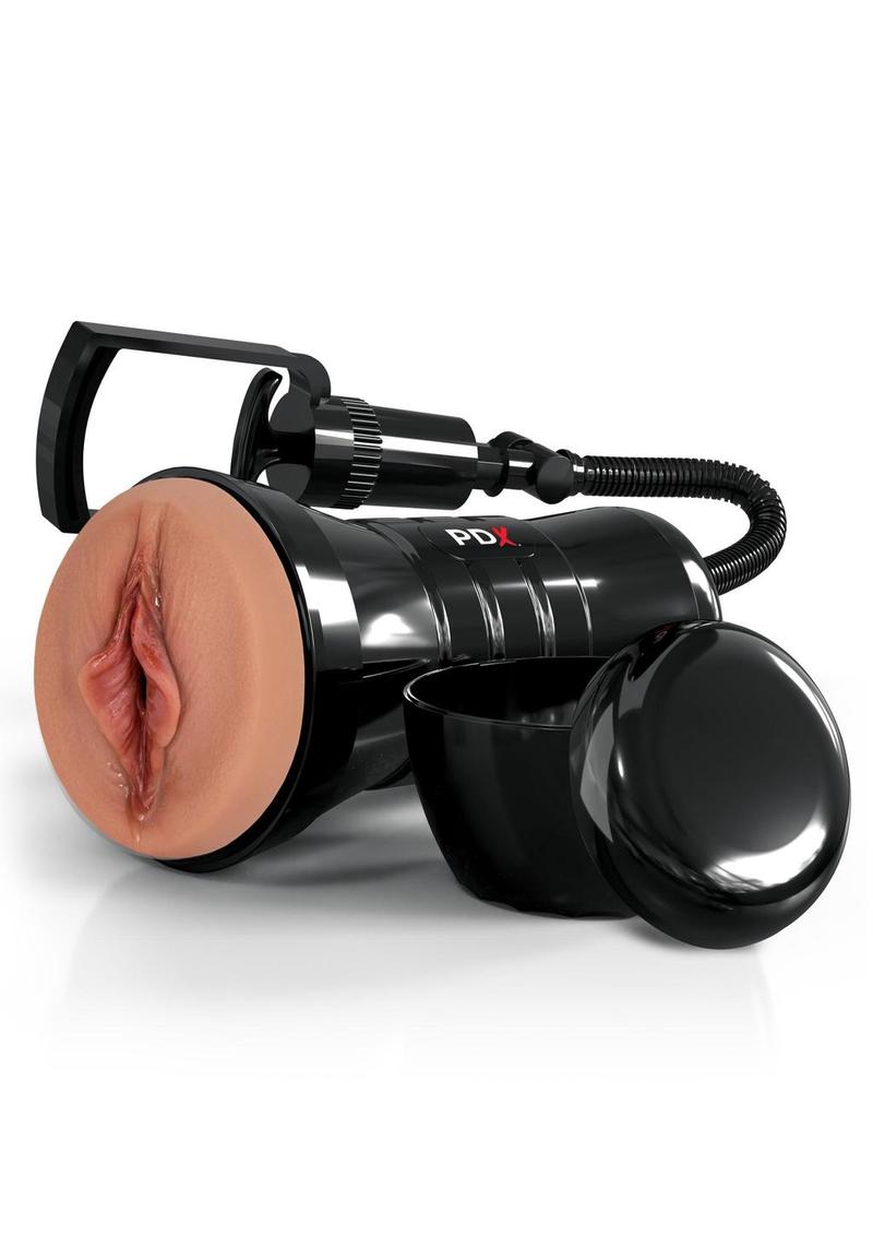 Pdx Extreme Wet Pussies Super Sucker XXL Stroker - Pussy - Caramel - XXLarge