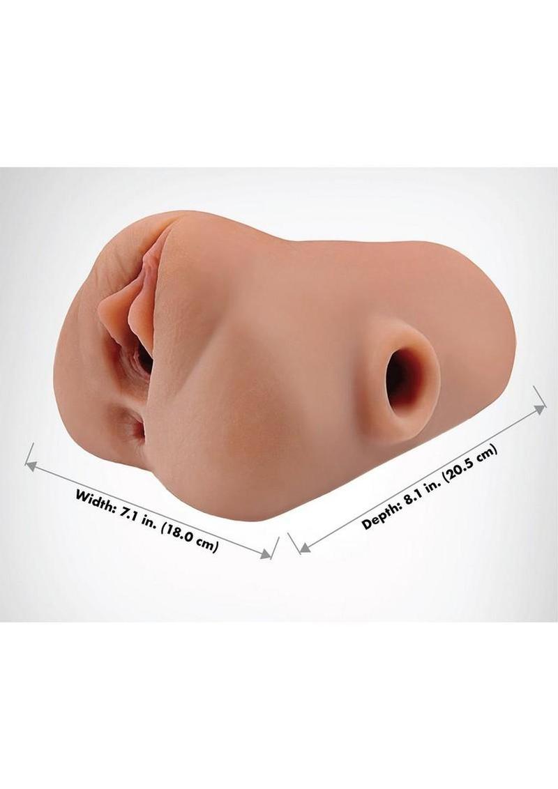 Pdx Plus Double Pounder Vibrating Squeeze Stroker - Pussy and Ass