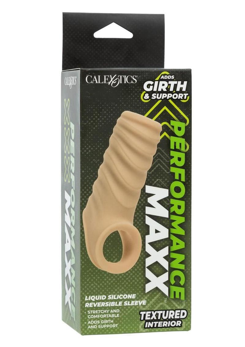 Performance Maxx Liquid Silicone Reversible Sleeve - Vanilla