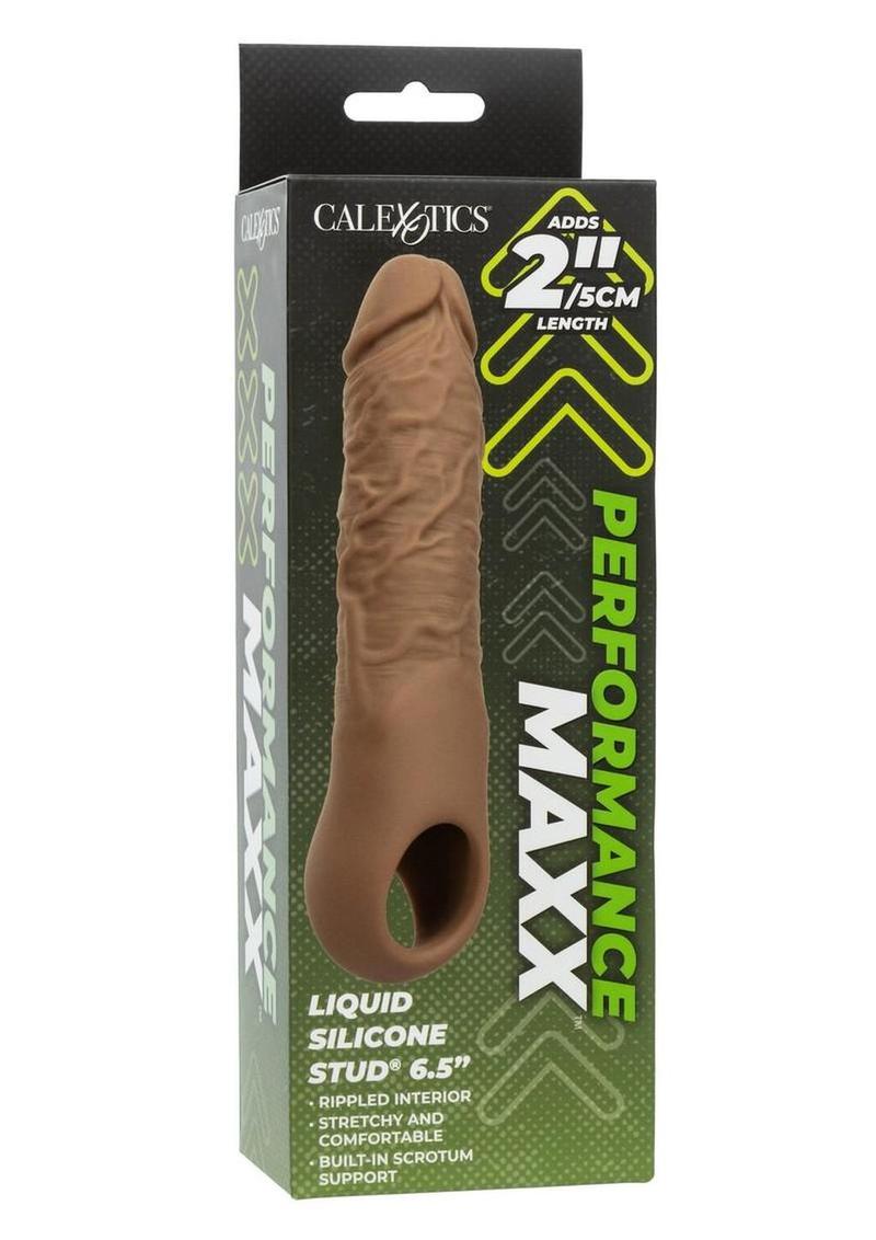 Performance Maxx Liquid Silicone Stud 6.5 - Caramel