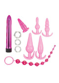 Pink Elite Collection Vibrating Anal Play Kit