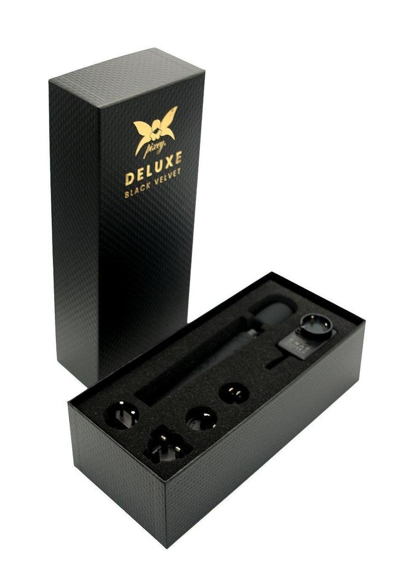 Pixey Deluxe Rechargeable Silicone Massager - Medium - Black Velvet