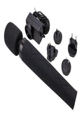 Pixey Deluxe Rechargeable Silicone Massager - Medium - Black Velvet