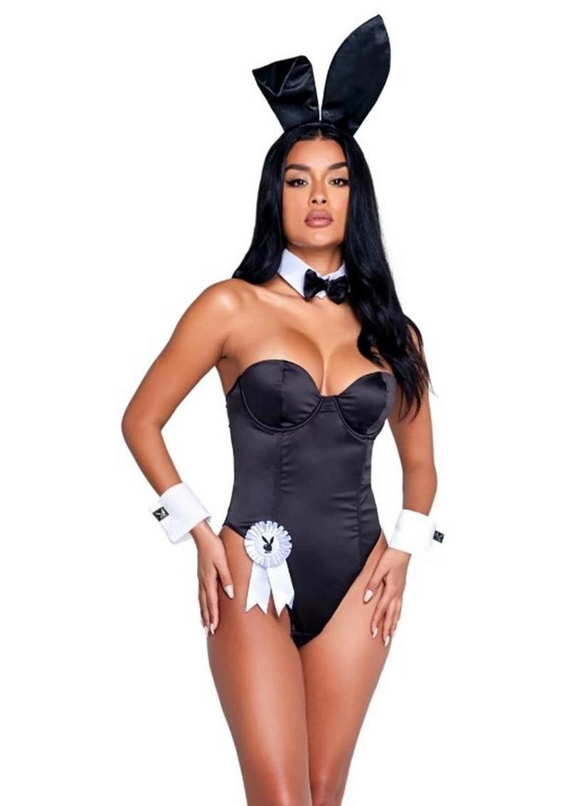 Playboy Classic Bunny Costume - Black - Medium