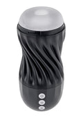 Playboy Solo Rechargeable Textured Stroker - Black
