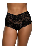 Playboy Sweet Cheeks Bunny Panty - Black - One Size