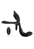 Playboy The 3 Way Rechargeable Silicone Cock Ring - Black