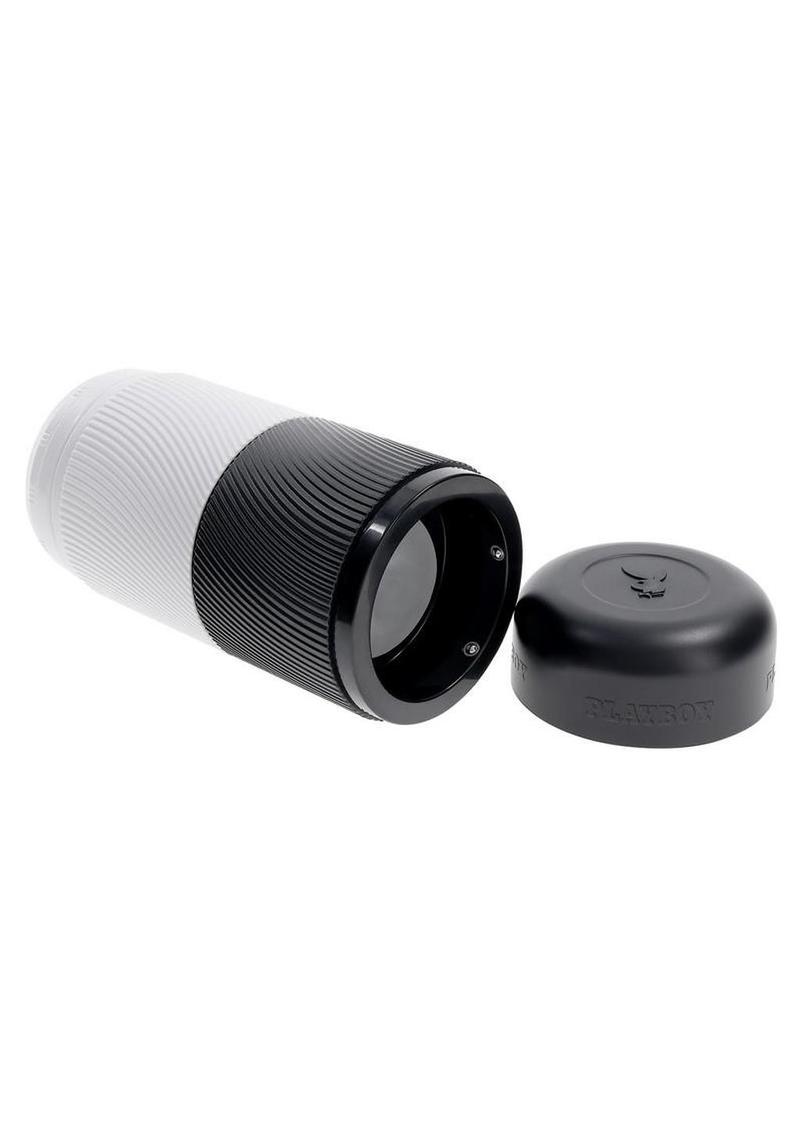 Playboy Twisted Double Side Stroker - Black/White