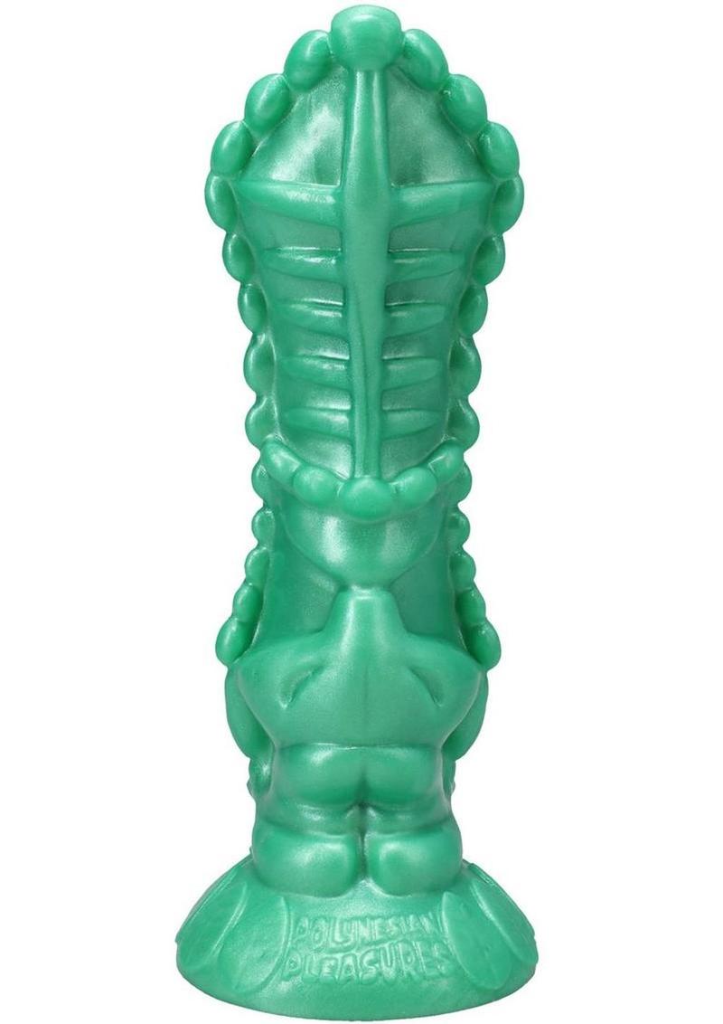 Polynesian Pleasure Idols Mala Ma'ona Earth Idol Rechargeable Silicone Vibrating Dildo with Remote Control