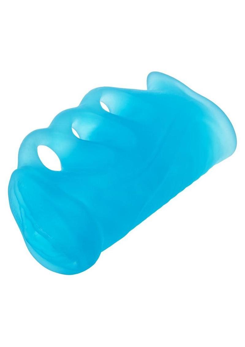 Pop Sock Grip N Stroke Masturbator - Blue - Small
