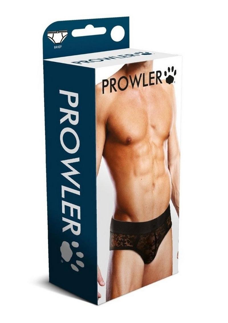 Prowler Lace Brief - Black - Large
