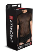 Prowler Red Mesh Tee Shirt - Black - Large