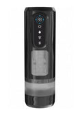 Pumped Sensurge Automatic Rechargeable Heating, Sucking, Thrusting, Vibrating Male Pump - Black