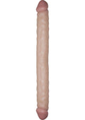 Real Skin All American Whoppers Double Dildo Dildo - Flesh/Vanilla - 13in