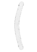 Realrock Crystal Clear Double Dong - Clear - 18in