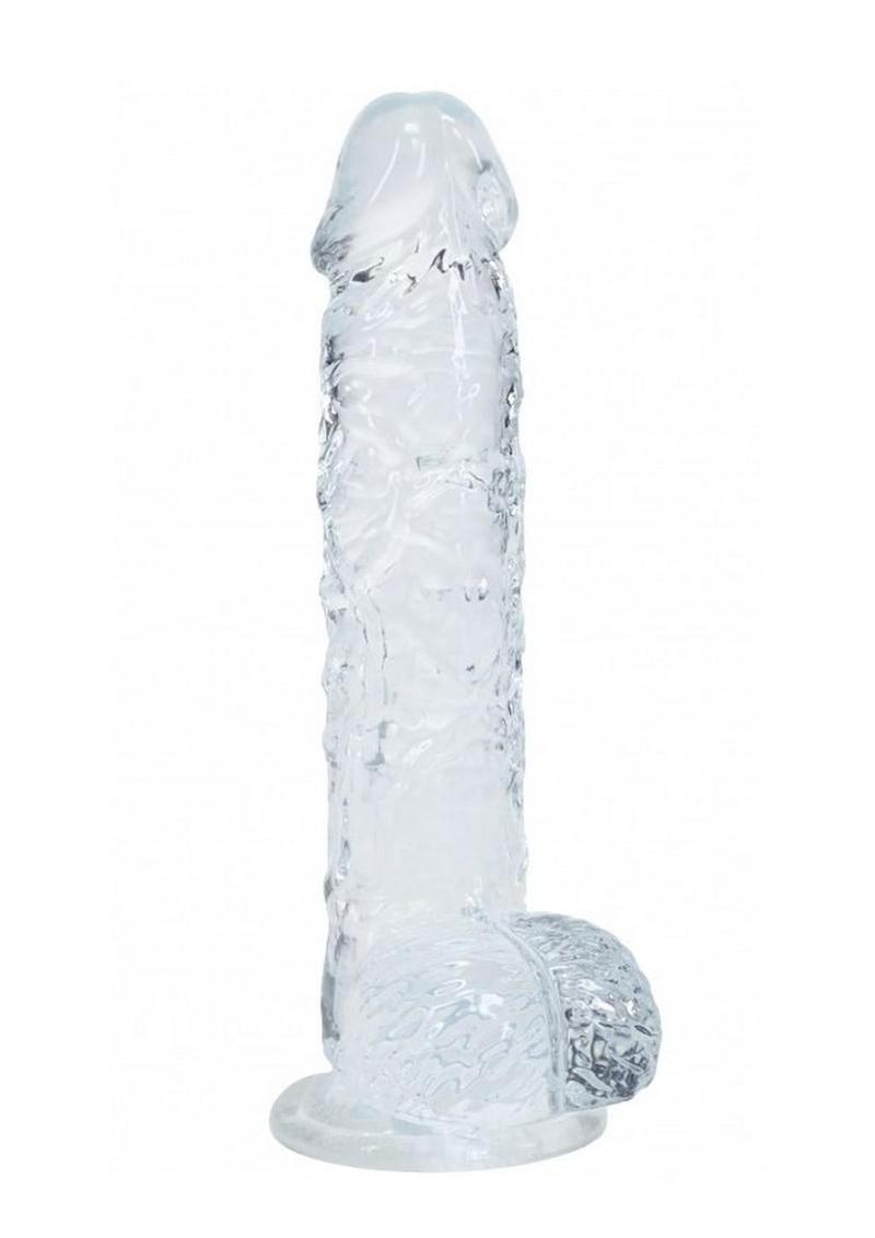 Realrock Crystal Clear Realistic Dildo with Balls