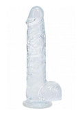 Realrock Crystal Clear Realistic Dildo with Balls - Clear - 5in