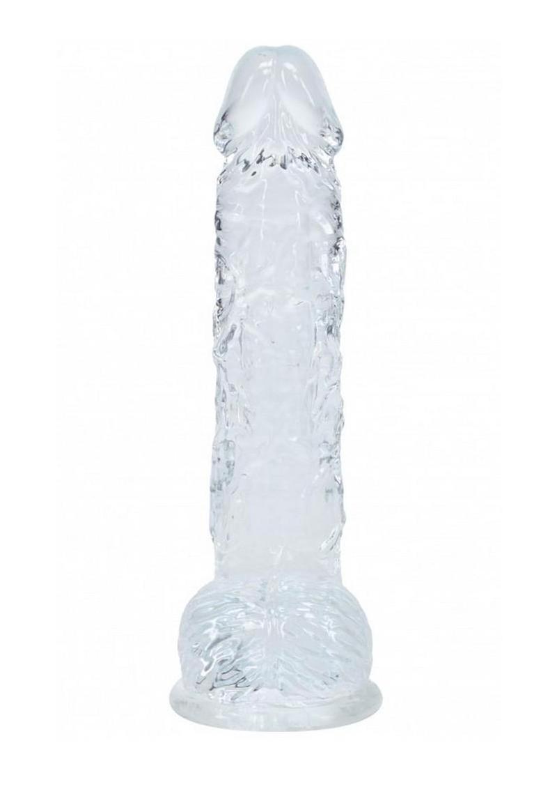 Realrock Crystal Clear Realistic Dildo with Balls