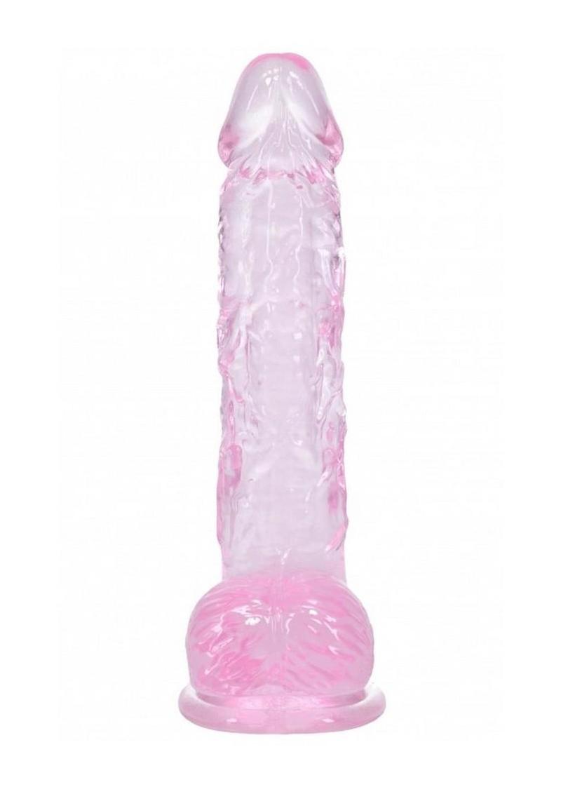 Realrock Crystal Clear Realistic Dildo with Balls