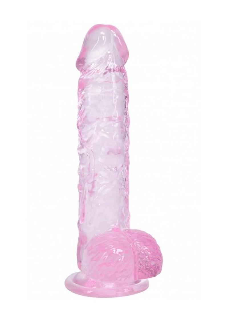 Realrock Crystal Clear Realistic Dildo with Balls