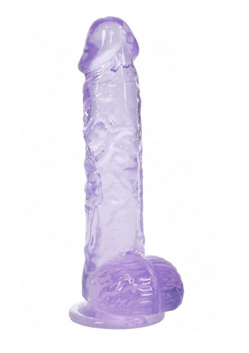Realrock Crystal Clear Realistic Dildo with Balls