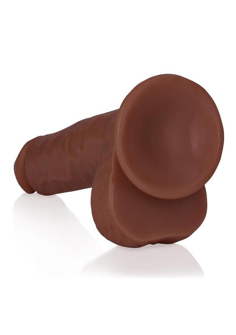 Realrock Realistic Skin Straight Realistic Dildo with Balls and Suction Cup