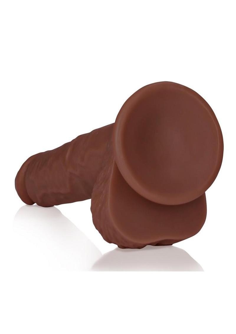 Realrock Realistic Skin Straight Realistic Dildo with Balls and Suction Cup