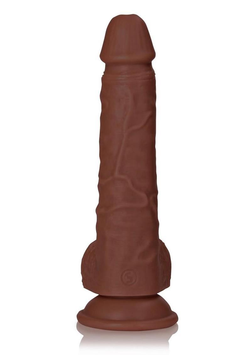 Realrock Realistic Skin Straight Realistic Dildo with Balls and Suction Cup