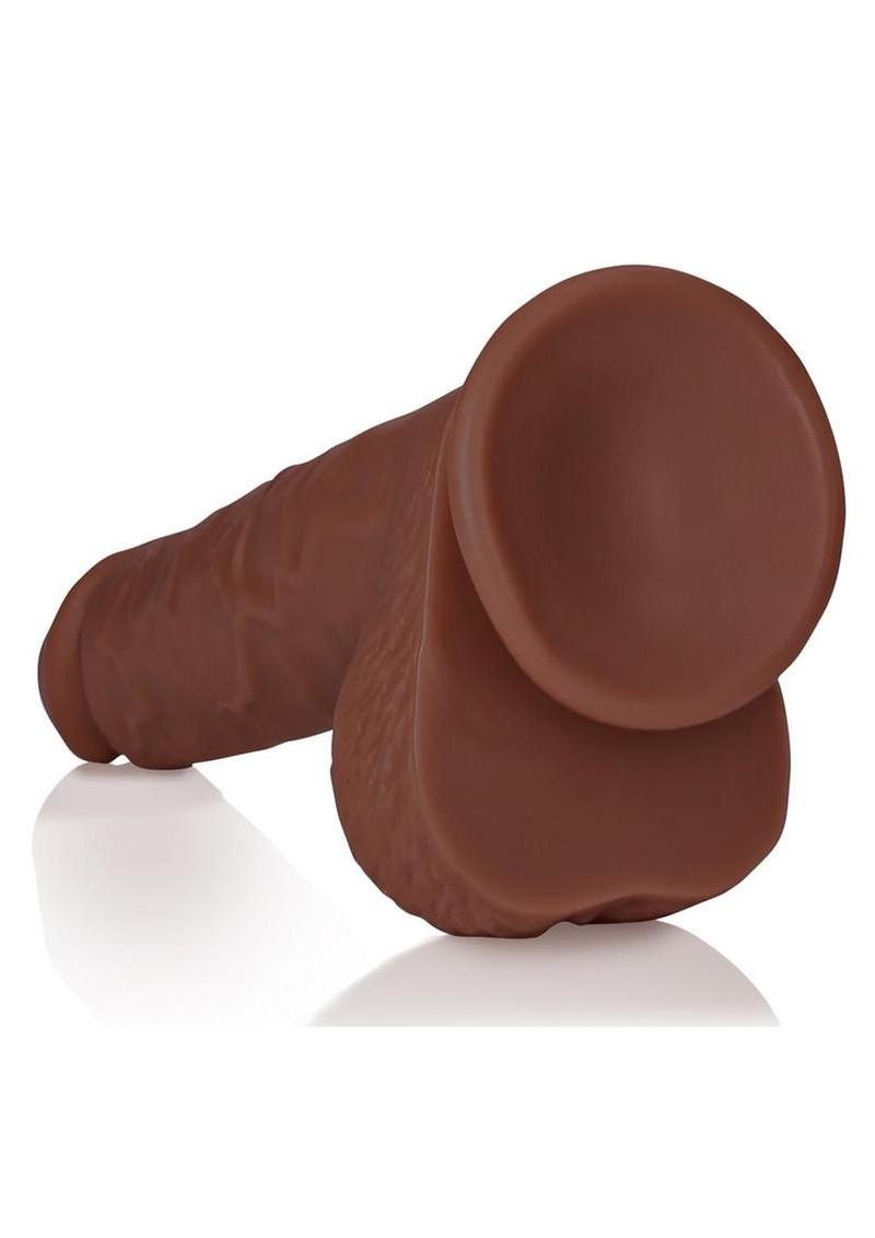 Realrock Realistic Skin Straight Realistic Dildo with Balls and Suction Cup