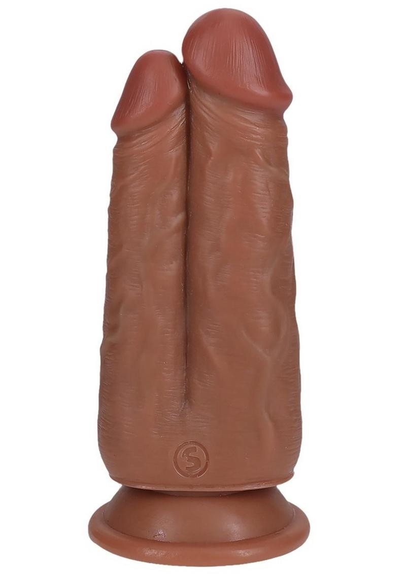 Realrock Ultra Realistic Skin Two In One - Caramel - 5in/6in