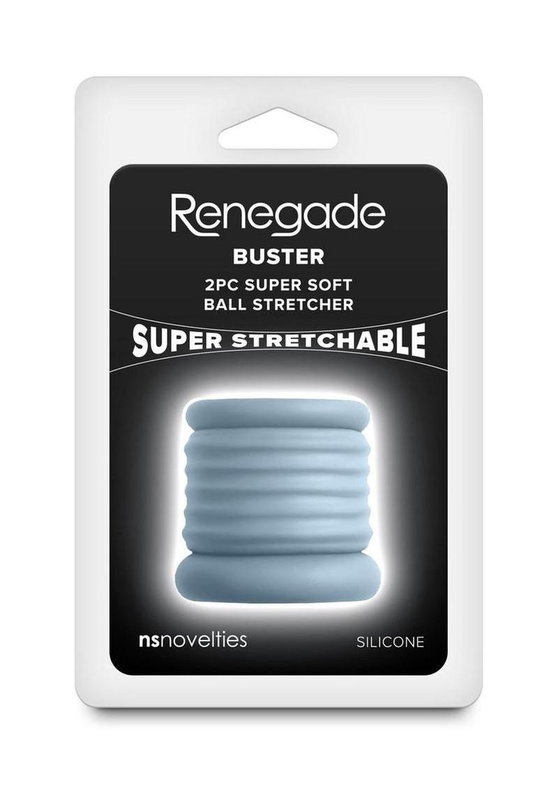 Renegade Buster Silicone Ball Stretcher - Gray - 2 Piece