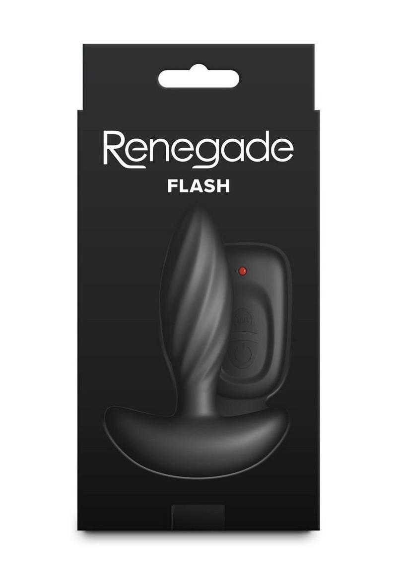 Renegade Flash Rechargeable Silicone Vibrating Anal Plug with Remote