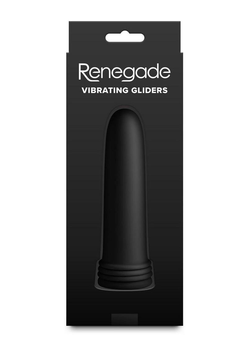Renegade Vibrating Gliders Rechargeable Silicone Dilator - Black - 4 Piece/Set