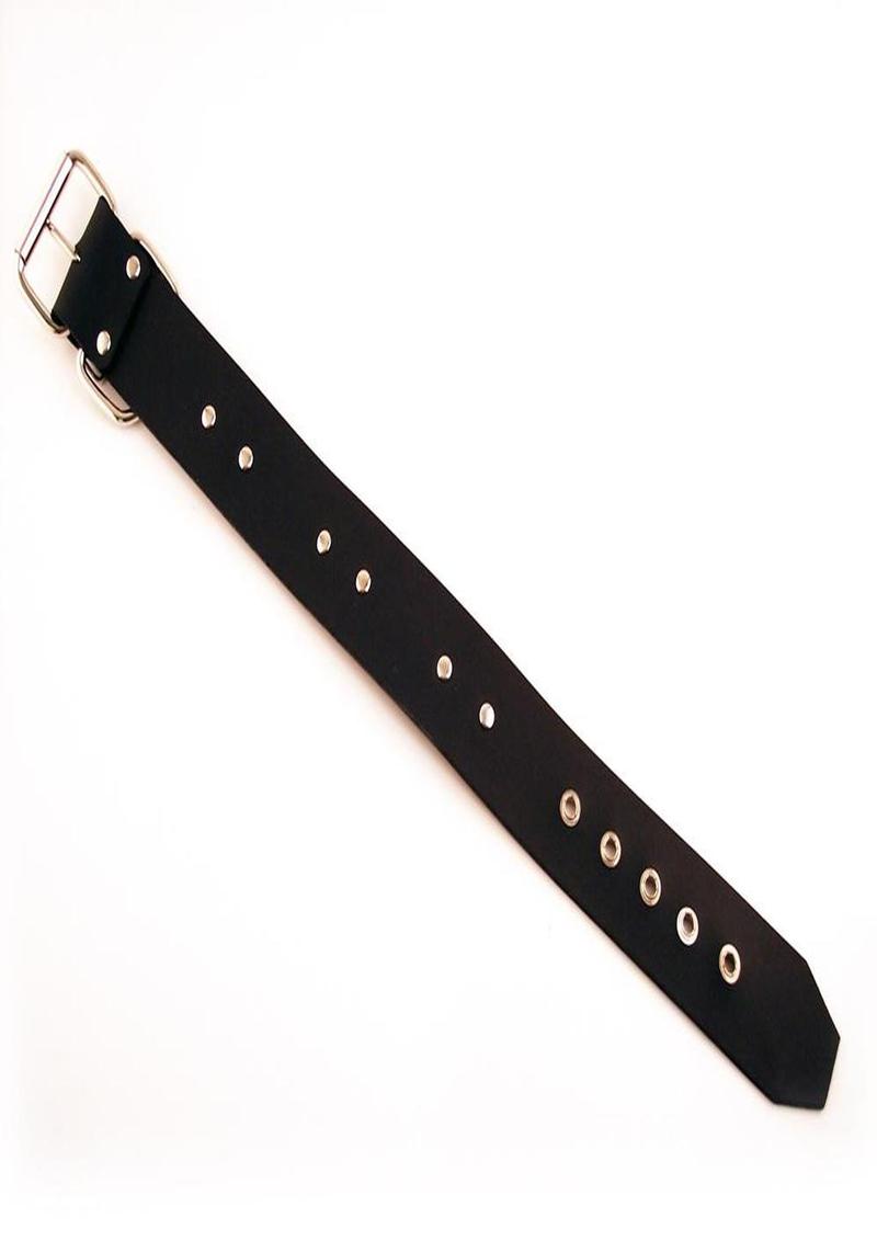 Rouge Rubber Adjustable 3 D-Ring Coller - Black