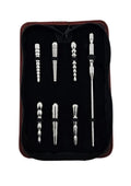 Rouge Stainless Steel Penis Plug Set with Handle - Silver