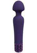 Royal Gems Scepter Silicone Rechargeable Vibrator - Purple