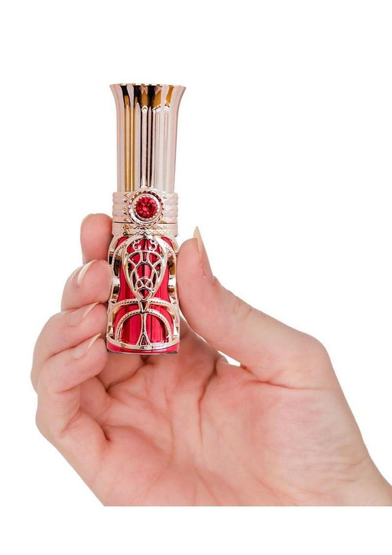 Ruby Kiss Lipstick Rechargeable Silicone Clitoral Stimulator