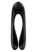 Satisfyer Candy Cane Silicone Rechargeable Mini Vibrator - Black