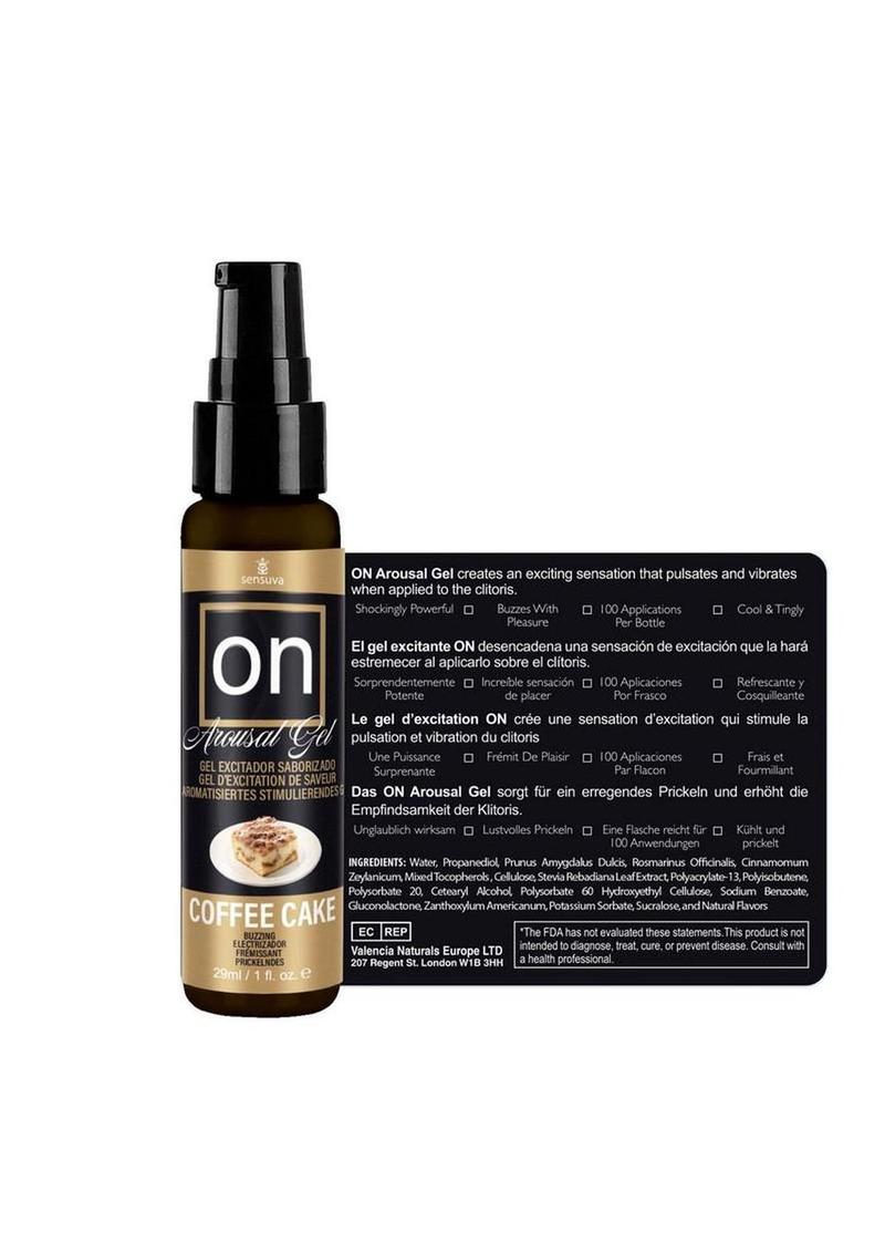 Sensuva On Arousal Gel Water Base Coffee Cake Flavor