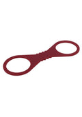 Sex and Mischief Enchanted Silicone Cuffs - Red - Large