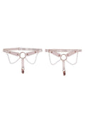 Sex and Mischief Peaches N Creame Garters - Rose Gold