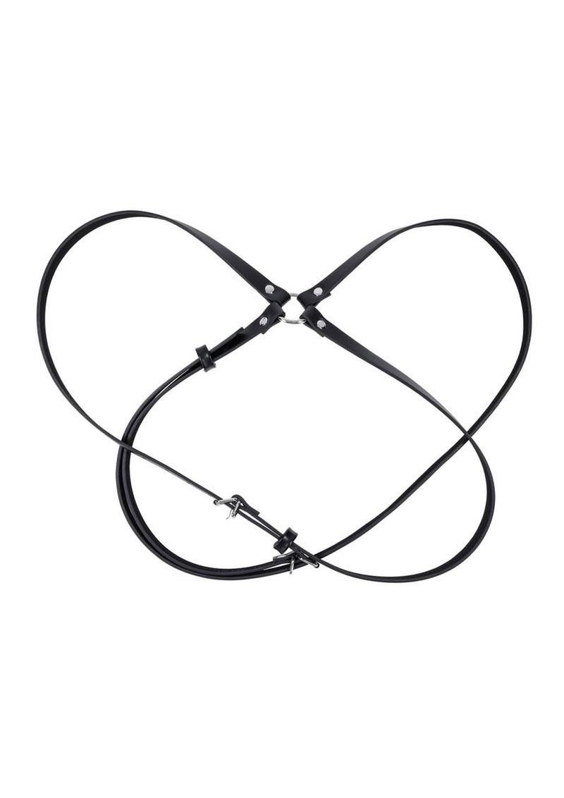 Sex and Mischief Shadow Body Harness - Black/Silver